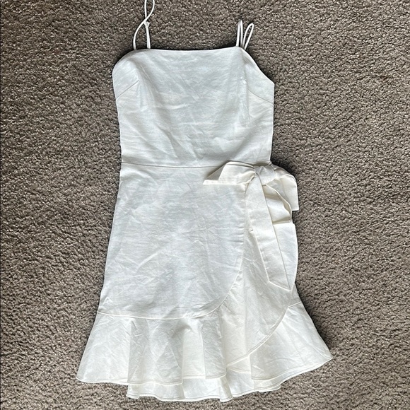 Express Dresses & Skirts - Express White Ruffled Tiered Mini Sundress